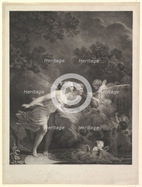 La Fontaine d'Amour, 1785. Creator: Nicolas-Francois Regnault.