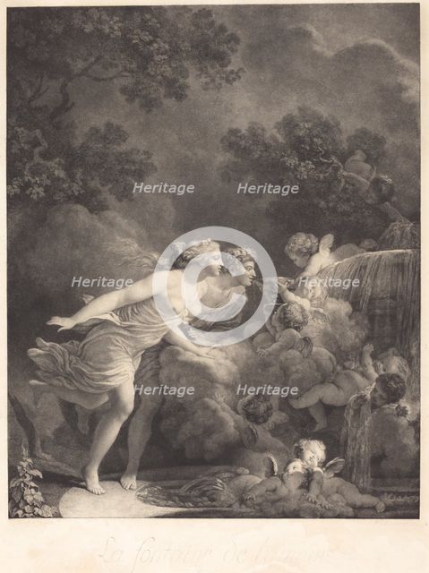 La Fontaine d'Amour (The Fountain of Love), 1785. Creator: Nicolas-Francois Regnault.