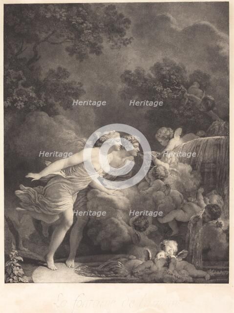 La Fontaine d'Amour (The Fountain of Love), 1785. Creator: Nicolas-Francois Regnault.