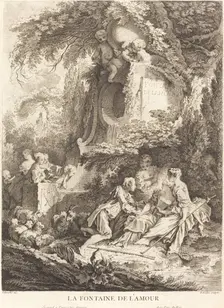 La Fontaine de l'Amour, 1738. Creator: Pierre Alexandre Aveline