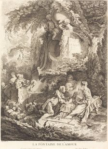 La Fontaine de l'Amour, 1738. Creator: Pierre Alexandre Aveline