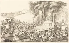 La Fontaine de la Regeneration sur les debris de la Bastille, le 10 avril 1793, probably 1794. Creator: Antoine Jean Duclos