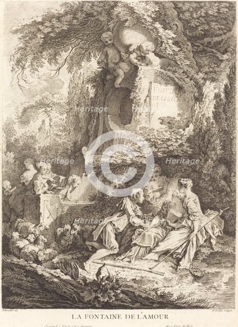 La Fontaine de l'Amour, 1738. Creator: Pierre Alexandre Aveline.