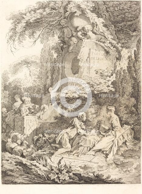La Fontaine de l'Amour, 1738. Creator: Pierre Alexandre Aveline.