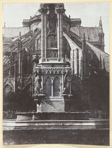 La Fontaine du square de l'Archevêché; Derrière Notre-Dame, 1847, printed 1965. Creator: Hippolyte Bayard