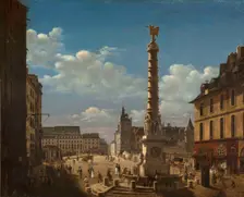 La Fontaine du Palmier on the Place du Châtelet, 1810