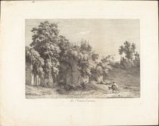La Fontana Egeria, 1792. Creator: Jacob Wilhelm Mechau
