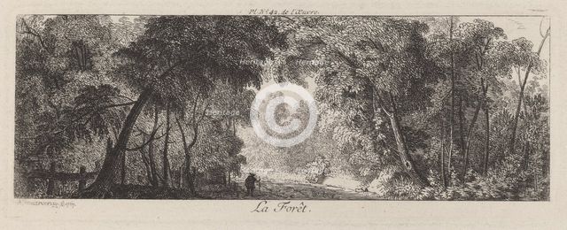La Forêt, 1767. Creator: Antoine de Marcenay Ghuy.