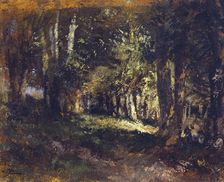 La forêt, between 1850 and 1860. Creator: Felix Francois Georges Philibert Ziem