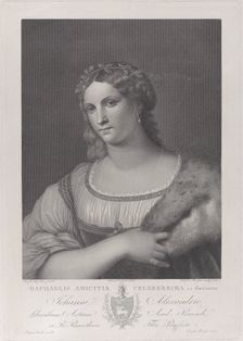 La Fornarina, 1814. Creators: Raphael Morghen, Pietro Ermini