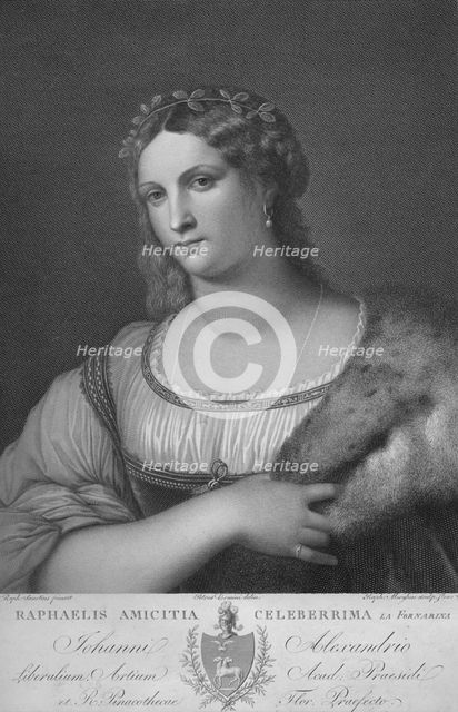 'La Fornarina', c1814. Creator: Raphael Morghen.