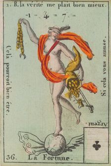 La Fortune from Playing Cards (for Quartets) Costumes des Peuples Étrangers 1700-1799. Creator: Anon