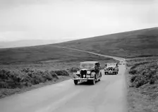 LA Forty's Riley Falcon ahead of J Boardman's Riley Kestrel at the MCC Torquay Rally, July 1937. Artist: Bill Brunell