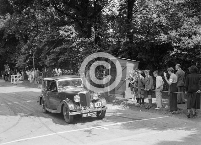 LA Forty's Riley Falcon at the MCC Torquay Rally, July 1937. Artist: Bill Brunell.