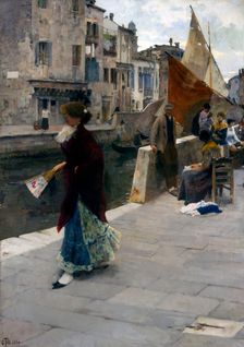 La fa la modella, 1884