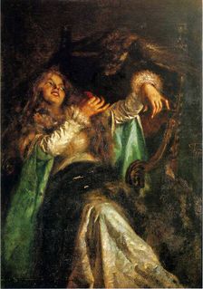 La falconiera , c. 1875