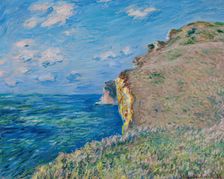 La Falaise à Fécamp, 1881. Creator: Claude Monet