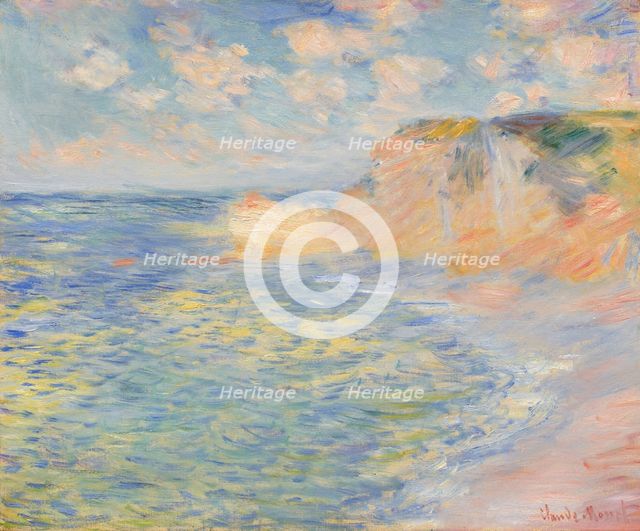 La Falaise d'Amont, 1885. Creator: Claude Monet.