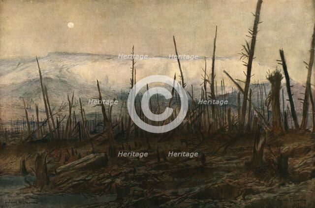 'La falaise de Craonne', 1917. Creator: Francois Flameng.