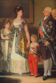 La Familia de Carlos IV (Grupo central) (The Family of Charles IV), 1800, (c1934). Artist: Francisco Goya