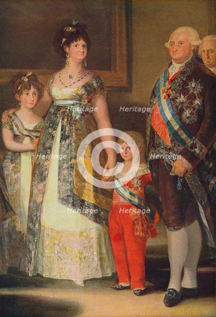 'La Familia de Carlos IV (Grupo central)', (The Family of Charles IV), 1800, (c1934). Artist: Francisco Goya.