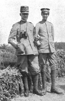 La famille du duc d'Aoste en France; le duc d'aoste et son second fils, le prince Aimon 1916. Creator: Unknown