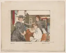 La Famille du graveur, 1898. Creator: Maurice Delcourt