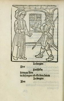 La Farce de maître Pathelin, c. 1490. Creator: Anonymous