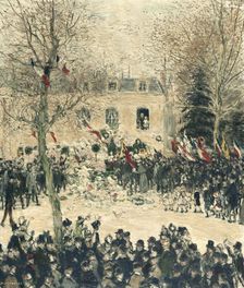 La fête des quatre-vingts ans de Victor Hugo, 27 février 1881, c1903. Creator: Jean-François Raffaëlli