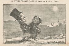 La Fête du Village Voisin, 19th century. Creator: Honore Daumier