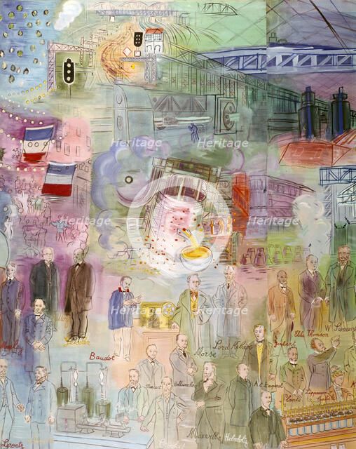 'La Fee Electricite' (The Spark of Life) (detail), 1937. Artist: Raoul Dufy