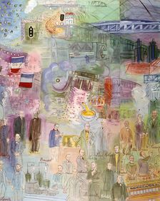 La Fee Electricite (The Spark of Life) (detail), 1937. Artist: Raoul Dufy