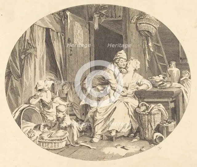 La Félicité villageoise, 1784. Creator: Nicolas Delaunay.