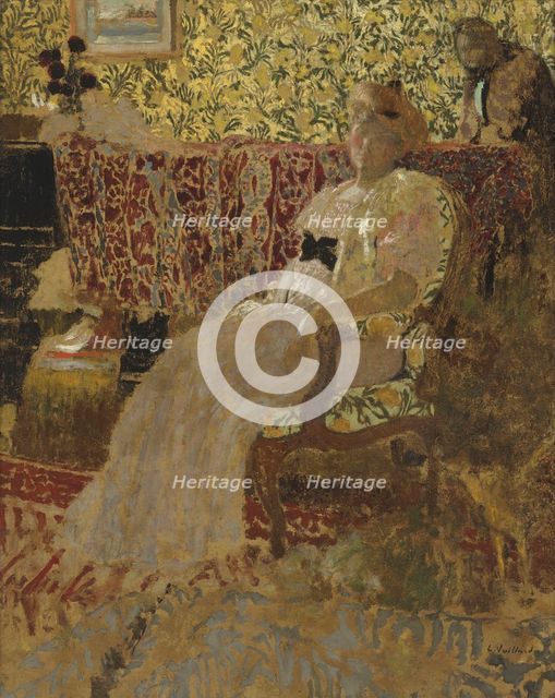 La femme au fauteuil (Misia Natanson) , 1896. Creator: Vuillard, Édouard (1868-1940).