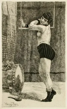 La Femme au trapèze, 1875. Creator: Félicien Rops