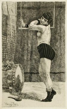 La Femme au trapèze, 1875. Creator: Félicien Rops