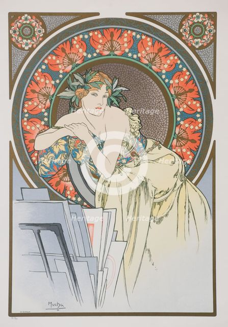 La Femme aux Coquelicots , 1898. Creator: Mucha, Alfons Marie (1860-1939).