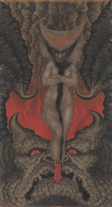 La Femme de Satan, 1919. Creator: Nikolay Kalmakov