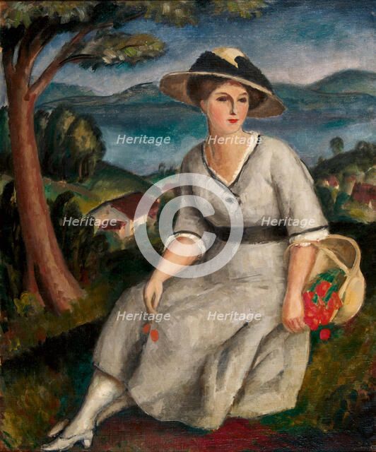 La femme en gris, . Creator: Robert; Paul Théophile (1879-1954).