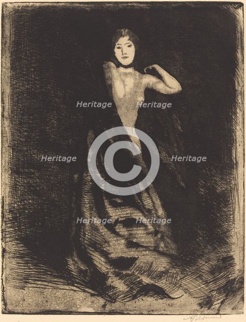 La Femme (frontispiece), c. 1886. Creator: Paul Albert Besnard.
