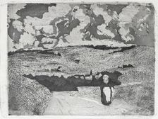 La femme sur la route, 1879. Artist: Camille Pissarro