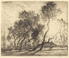 La Ferme aux peupliers de Hollande, 1914. Creator: Auguste Lepere