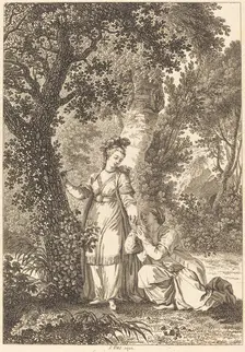 La fiancee du roi de Garbe: L'arbre. Creator: Louis Michel Petit