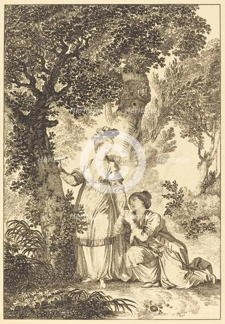 La fiancee du roi de Garbe: L'arbre. Creator: Louis Michel Petit.