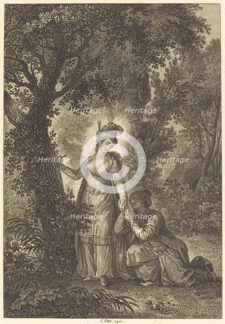 La fiancee du roi de Garbe: L'arbre. Creator: Louis Michel Petit.