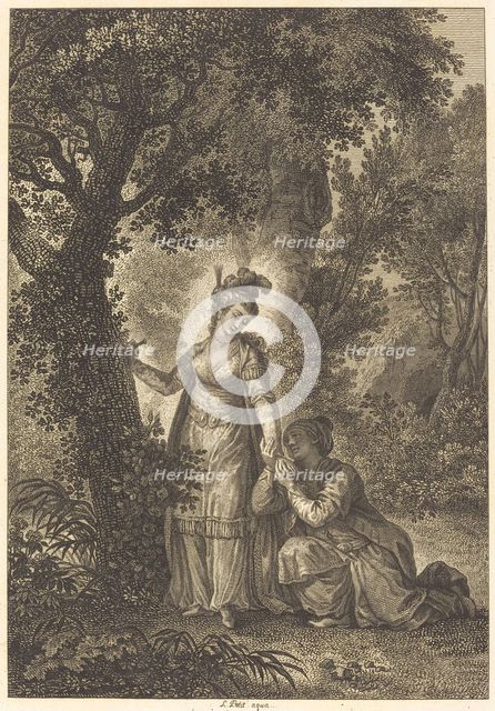 La fiancee du roi de Garbe: L'arbre. Creator: Louis Michel Petit.