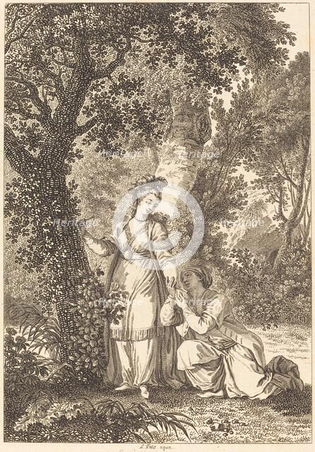La fiancee du roi de Garbe: L'arbre. Creator: Louis Michel Petit.