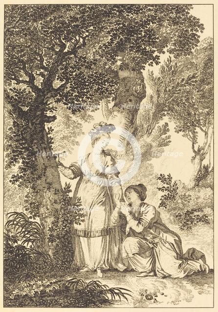 La fiancee du roi de Garbe: L'arbre. Creator: Louis Michel Petit.