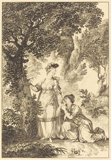 La fiancee du roi de Garbe: L'arbre. Creator: Louis Michel Petit