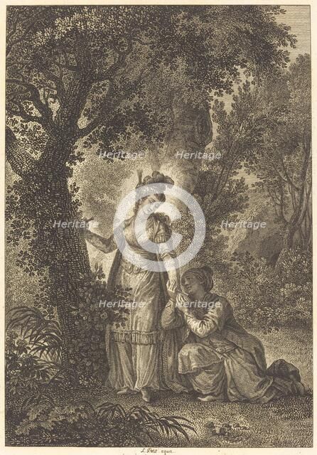 La fiancee du roi de Garbe: L'arbre. Creator: Louis Michel Petit.